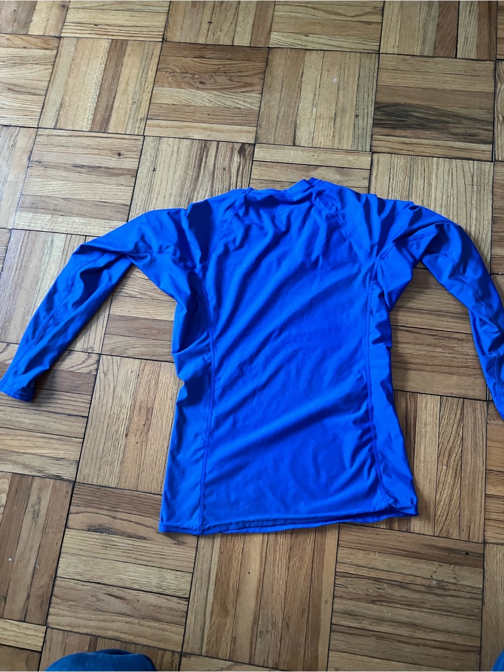 O'Neill Blue Rash Guard with Logo Print - Picture 5 of 5